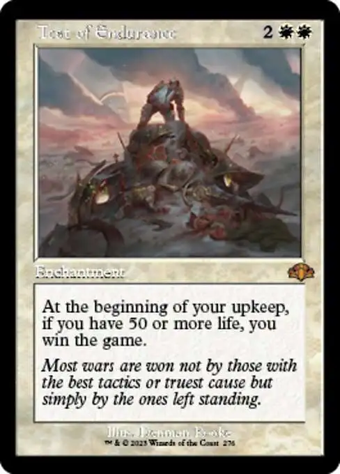 MtG Dominaria Remastered Mythic Rare Test of Endurance #276 [Old-Frame]