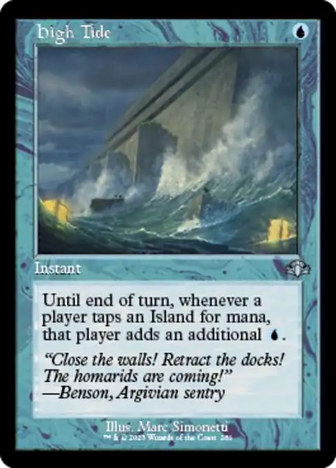 MtG Dominaria Remastered Uncommon High Tide #286 [Old-Frame FOIL]