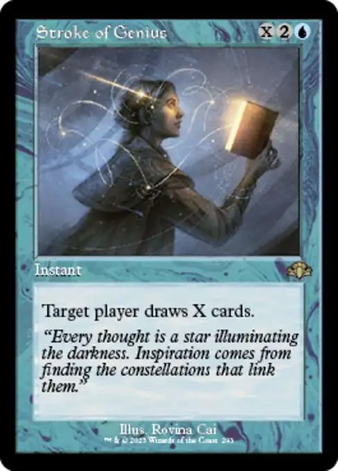 MtG Dominaria Remastered Rare Stroke of Genius #293 [Old-Frame]