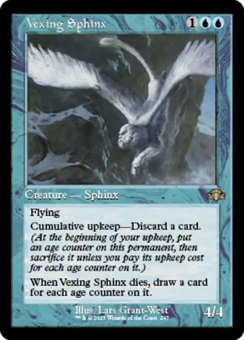 MtG Dominaria Remastered Rare Vexing Sphinx #297 [Old-Frame]