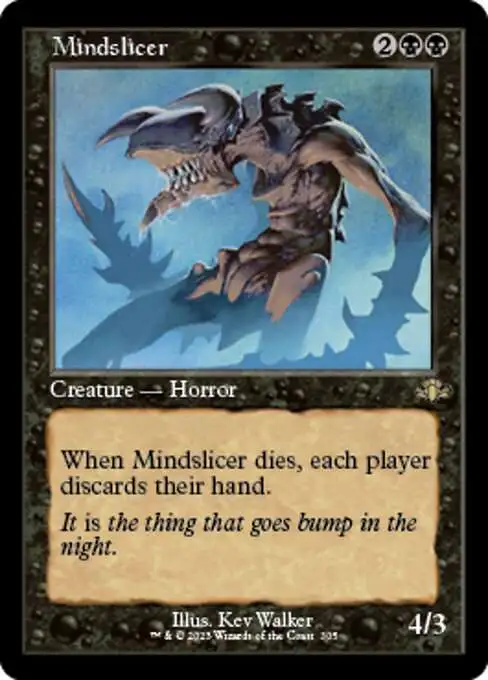 MtG Dominaria Remastered Rare Mindslicer #305 [Old-Frame]