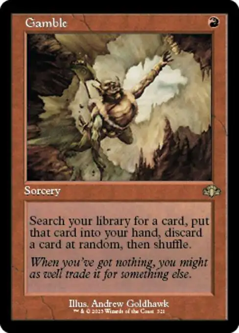 MtG Dominaria Remastered Rare Gamble #321 [Old-Frame]