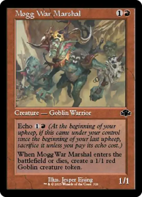 MtG Dominaria Remastered Common Mogg War Marshal #326 [Old-Frame]