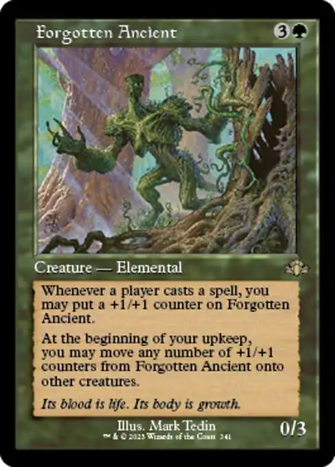 MtG Dominaria Remastered Rare Forgotten Ancient #341 [Old-Frame FOIL]