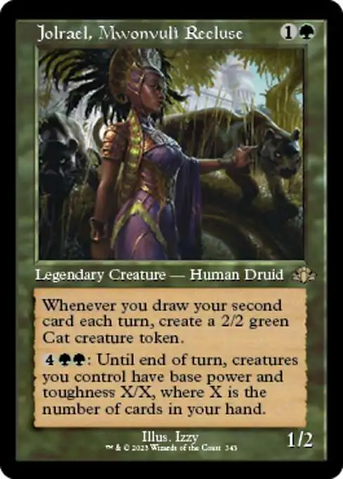 MtG Dominaria Remastered Rare Jolrael, Mwonvuli Recluse #343 [Old-Frame]