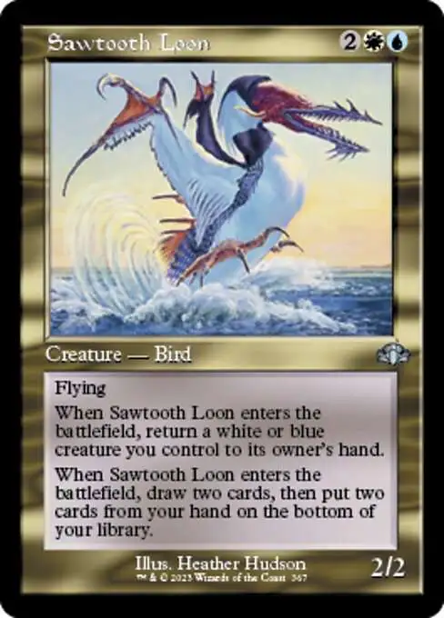 MtG Dominaria Remastered Uncommon Sawtooth Loon #367 [Old-Frame]