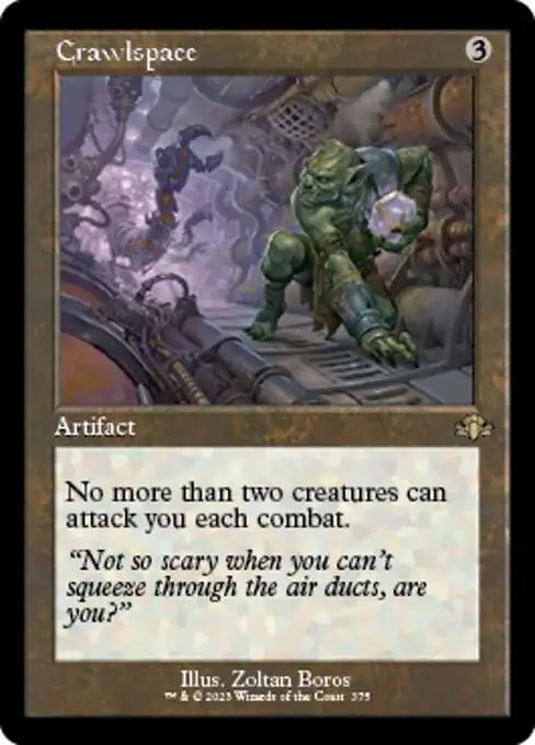 MtG Dominaria Remastered Rare Crawlspace #375 [Old-Frame]