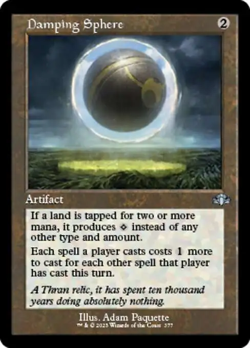 MtG Dominaria Remastered Uncommon Damping Sphere #377 [Old-Frame]