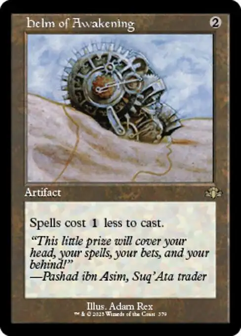 MtG Dominaria Remastered Rare Helm of Awakening #379 [Old-Frame FOIL]