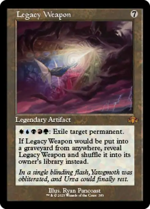 MtG Dominaria Remastered Mythic Rare Legacy Weapon #383 [Old-Frame]
