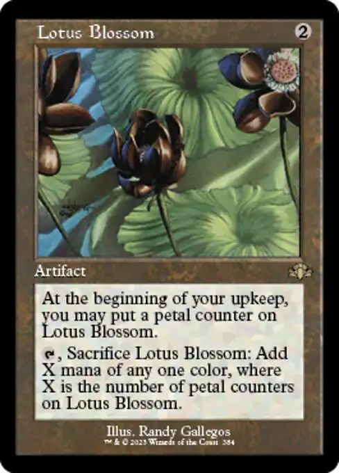 MtG Dominaria Remastered Rare Lotus Blossom #384 [Old-Frame]