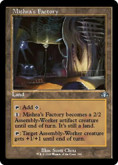 MtG Dominaria Remastered Uncommon Mishra's Factory #399 [Old-Frame]