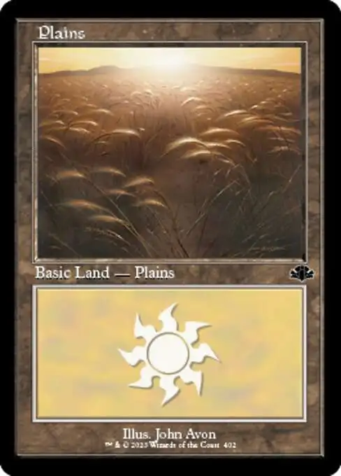 MtG Dominaria Remastered Common Plains #402 [Old-Frame V1]