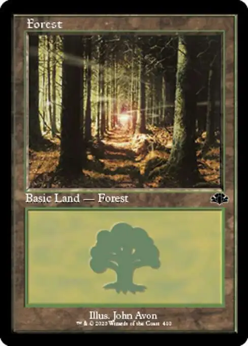 MtG Dominaria Remastered Common Forest #410 [Old-Frame V1]