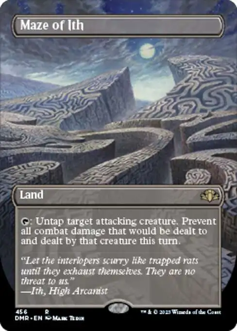 MtG Dominaria Remastered Rare Maze of Ith #456 [Alternate Art Borderless FOIL]