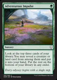 MtG Dominaria Common Foil Adventurous Impulse #153