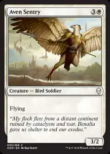 MtG Dominaria Common Foil Aven Sentry #3