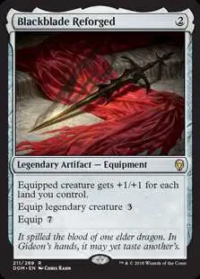 MtG Dominaria Rare Blackblade Reforged #211