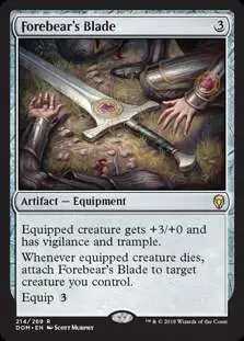 MtG Dominaria Rare Forebear's Blade #214