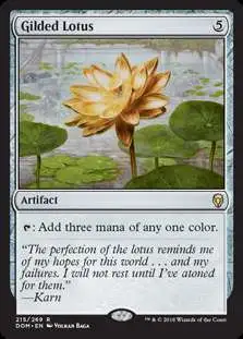 MtG Dominaria Rare Foil Gilded Lotus #215