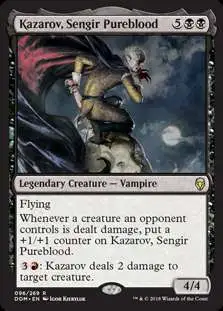 MtG Dominaria Rare Kazarov, Sengir Pureblood #96