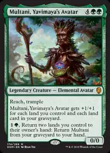 MtG Dominaria Mythic Rare Multani, Yavimaya's Avatar #174