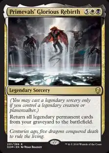 MtG Dominaria Rare Primevals' Glorious Rebirth #201