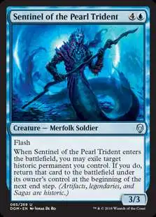 MtG Dominaria Uncommon Sentinel of the Pearl Trident #65