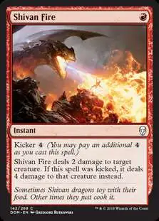 MtG Dominaria Common Foil Shivan Fire #142