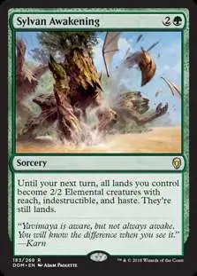 MtG Dominaria Rare Foil Sylvan Awakening #183