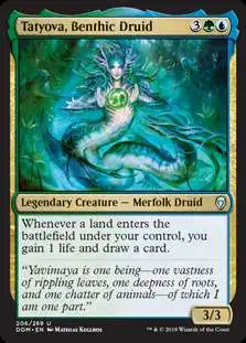 MtG Dominaria Uncommon Tatyova, Benthic Druid #206