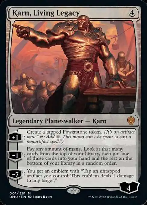 MtG Dominaria United Mythic Rare Karn, Living Legacy #1