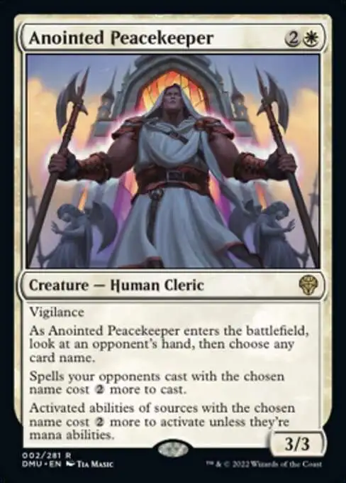 MtG Dominaria United Rare FOIL Anointed Peacekeeper #2