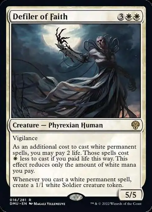 MtG Dominaria United Rare FOIL Defiler of Faith #16