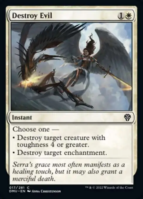 MtG Dominaria United Common Destroy Evil #17