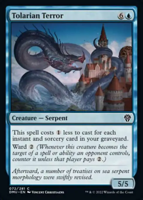 Magic The Gathering Dominaria United Single Card Common Tolarian Terror 72  - ToyWiz