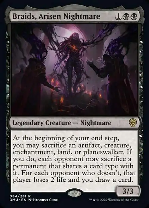 MtG Dominaria United Rare Foil Braids, Arisen Nightmare #84