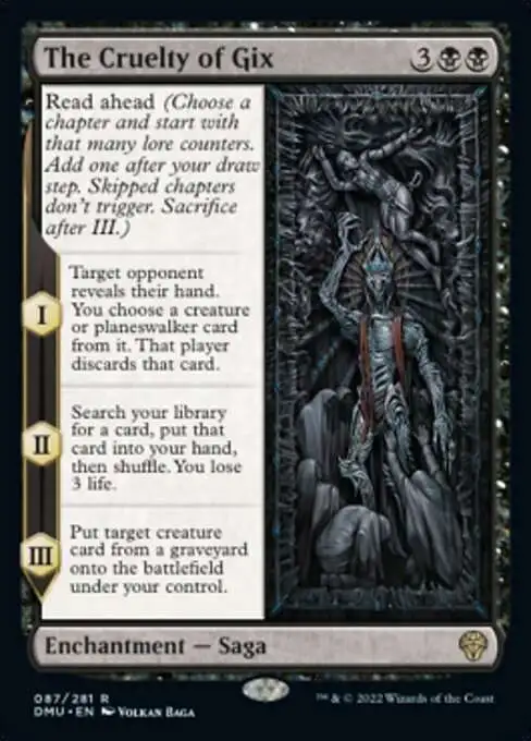 MtG Dominaria United Rare The Cruelty of Gix #87