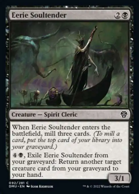 Magic The Gathering Dominaria United Single Card Common Eerie Soultender 92 FOIL - ToyWiz Magic The Gathering Dominaria United Single Card Common Eerie Soultender 92 FOIL - ToyWiz