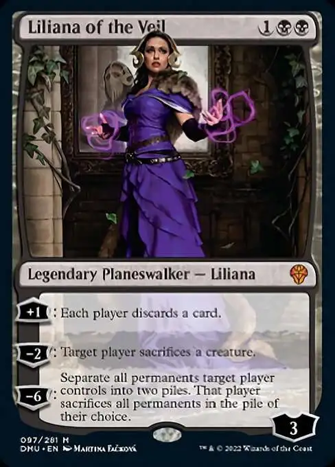 Liliana of the Veil Innistrad HEAVILY PLD Mythic Rare CARD (429038