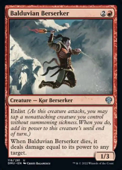 MtG Dominaria United Uncommon Balduvian Berserker #116