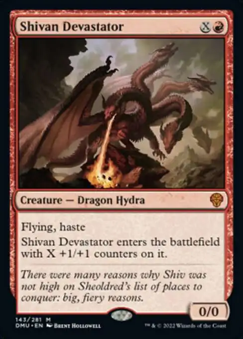 MtG Dominaria United Mythic Rare Foil Shivan Devastator #143