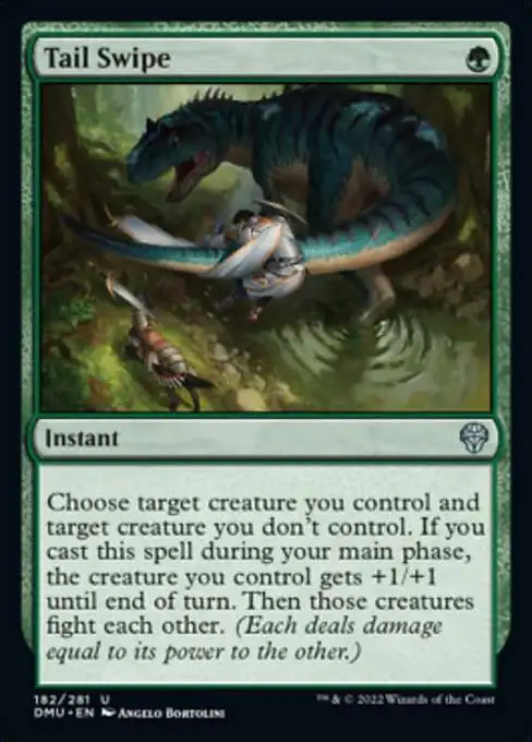 MtG Dominaria United Uncommon Tail Swipe #182 [Prerelease FOIL]