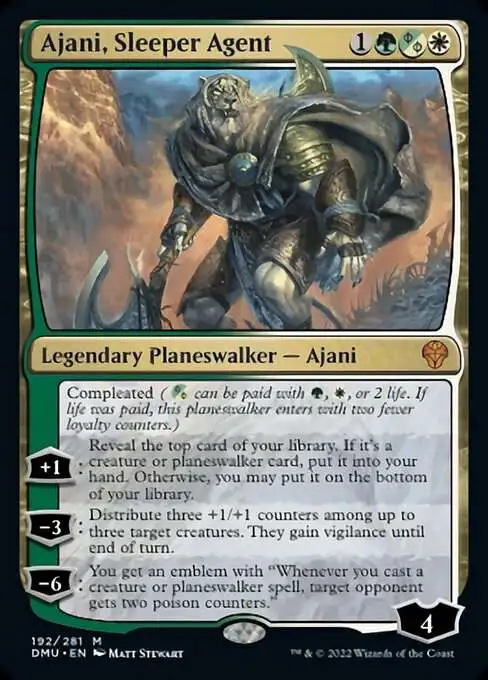 MtG Dominaria United Mythic Rare Ajani, Sleeper Agent #192