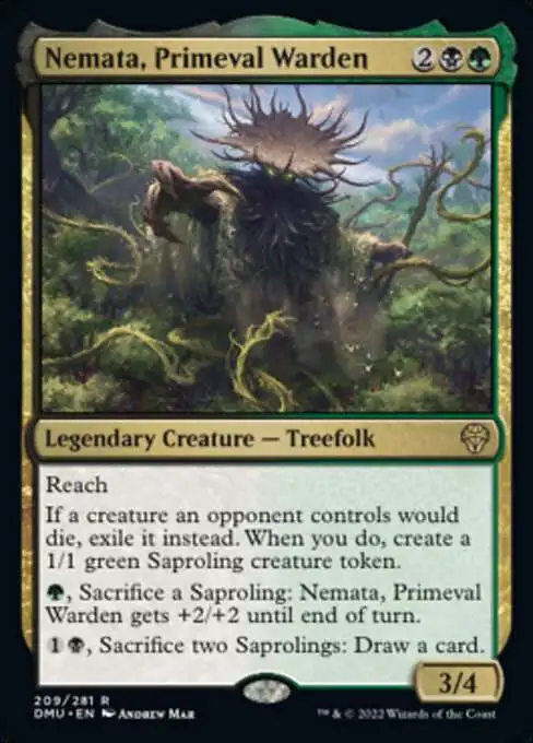 MtG Dominaria United Rare Nemata, Primeval Warden #209