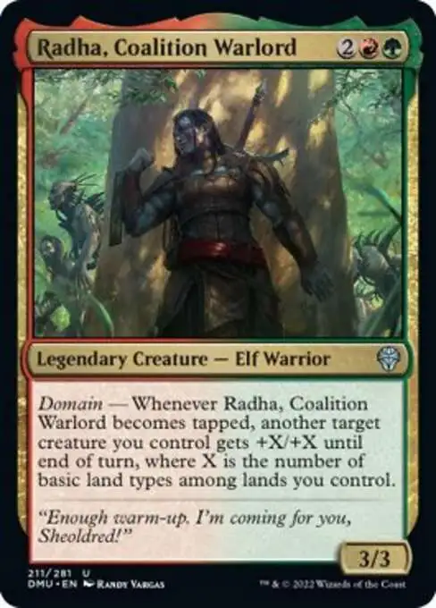 MtG Dominaria United Uncommon Radha, Coalition Warlord #211