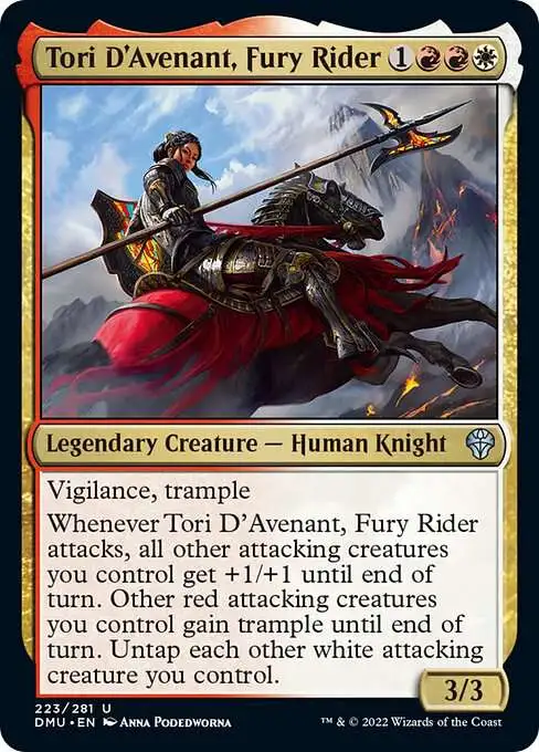 Magic The Gathering Dominaria United Single Card Uncommon Tori DAvenant,  Fury Rider 223 - ToyWiz