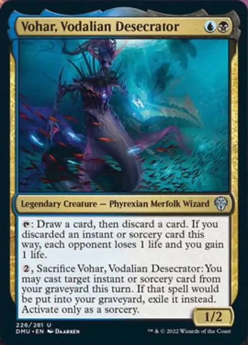 Magic The Gathering Dominaria United Single Card Uncommon Vohar, Vodalian Desecrator 226 - ToyWiz Magic The Gathering Dominaria United Single Card Uncommon Vohar, Vodalian Desecrator 226 - ToyWiz