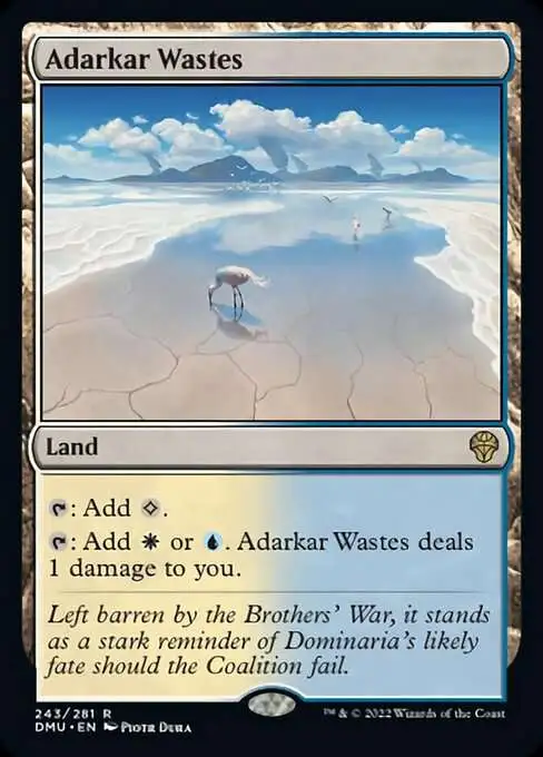 MtG Dominaria United Rare Adarkar Wastes #243