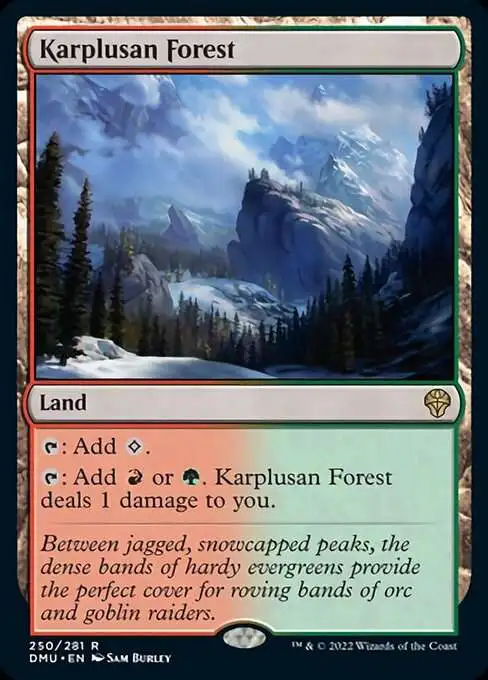 MtG Dominaria United Rare Karplusan Forest #250